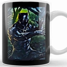 Baskı Dükkanı Black Panther Jungle Pose Kupa