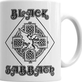 Baskı Dükkanı Black Sabat Sihirli Porselen Kupa