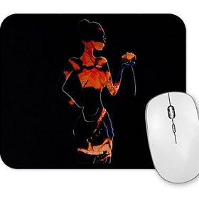 Baskı Dükkanı Blacklight Woman Mouse Pad