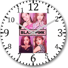 Baskı Dükkanı Blackpink Bombeli Gerçek Cam Duvar Saati