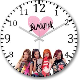 Baskı Dükkanı Blackpink Bombeli Gerçek Cam Duvar Saati