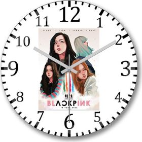 Baskı Dükkanı Blackpink Bombeli Gerçek Cam Duvar Saati