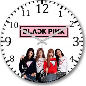 Baskı Dükkanı Blackpink Bombeli Gerçek Cam Duvar Saati