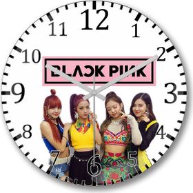 Baskı Dükkanı Blackpink Bombeli Gerçek Cam Duvar Saati