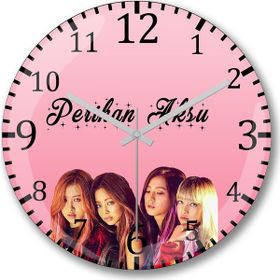 Baskı Dükkanı Blackpink Bombeli Gerçek Cam Duvar Saati