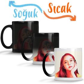 Baskı Dükkanı Blackpink Jisoo Sihirli Porselen Kupa Bardak