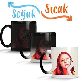 Baskı Dükkanı Blackpink Jisoo Sihirli Porselen Kupa Bardak