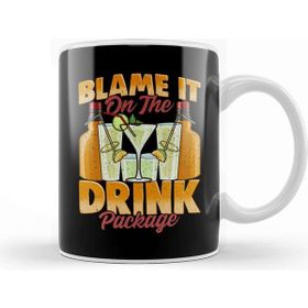 Baskı Dükkanı Blame it on the Drink Package Cruise Vacation Pun Kupa