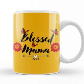 Baskı Dükkanı Blessed Mama Funny Mother Blessed Mama Mom Life Summer Mommy 2021 Kupa