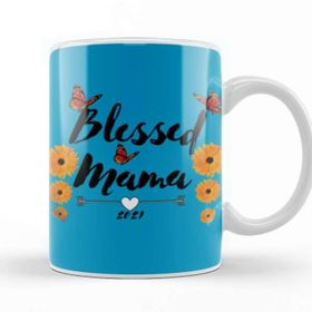 Baskı Dükkanı Blessed Mama Mom Life Summer Mommy 2021 Kupa