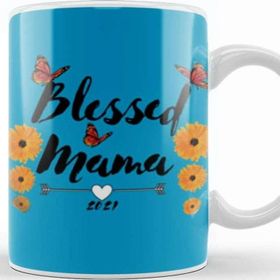 Baskı Dükkanı Blessed Mama Mom Life Summer Mommy 2021 Kupa