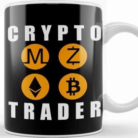 Baskı Dükkanı Blockchain Crypto Trader Bitcon Funny Kupa