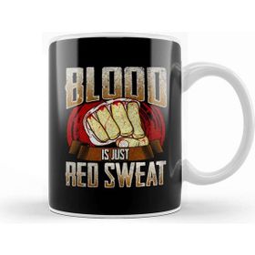 Baskı Dükkanı Blood is Just Red Sweat Mma Mixed Martial Arts Pun Kupa