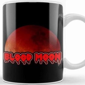 Baskı Dükkanı Blood Moon Eclipse Lunar Kupa