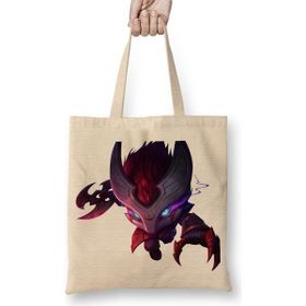 Baskı Dükkanı Blood Moon Kennen Bez Uzun Saplı Krem Rengi Çanta