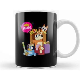 Baskı Dükkanı Bluey Mom Dad Funny Queen For Family Lover Kupa Bardak