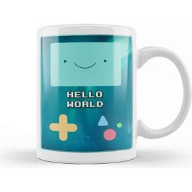 Baskı Dükkanı Bmo Hello World Adventure Time Space Galaxy Stars Aurora 01 Kupa