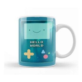 Baskı Dükkanı Bmo Hello World Adventure Time Space Galaxy Stars Aurora 02 Kupa