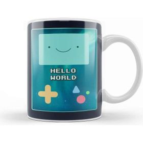 Baskı Dükkanı Bmo Hello World Adventure Time Space Galaxy Stars Aurora Kupa Bardak