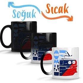 Baskı Dükkanı Bmw E30 M3 Sihirli Porselen Kupa