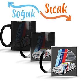 Baskı Dükkanı Bmw M3 E30 Dtm Sihirli Porselen Kupa