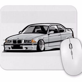 Baskı Dükkanı Bmw Stanced Out E36 Gray Mouse Pad