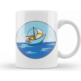 Baskı Dükkanı Boat in the Sea Kupa