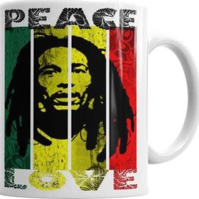 Baskı Dükkanı Bob Marley 02 Sihirli Porselen Kupa