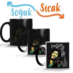 Baskı Dükkanı Bob Marley Frase Sihirli Porselen Kupa