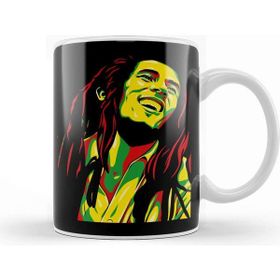 Baskı Dükkanı Bob Marley Hippie Art Kupa