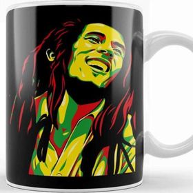 Baskı Dükkanı Bob Marley Hippie Art Kupa