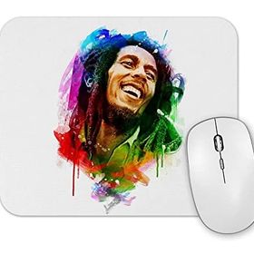 Baskı Dükkanı Bob Marley Mutluluğun Rengi Mouse Pad