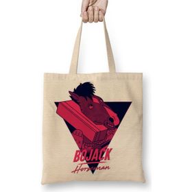 Baskı Dükkanı Bojack Horseman 05 Bez Uzun Saplı Krem Rengi Çanta