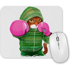 Baskı Dükkanı Boks Cats Kedi Mouse Pad