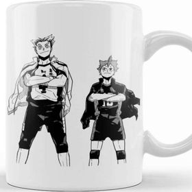 Baskı Dükkanı Bokuto and Hinata Haikyuu Manga Cap Kupa
