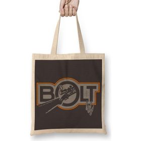 Baskı Dükkanı Bolt Rifle Bez Uzun Saplı Krem Rengi Çanta