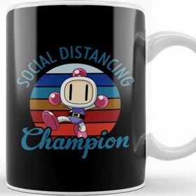 Baskı Dükkanı Bomberman Social Distancing Champion Tasse Kupa