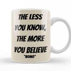 Baskı Dükkanı Bono Quotes Kupa