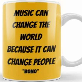 Baskı Dükkanı Bono Quotes Kupa