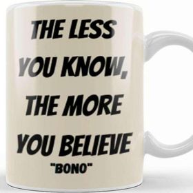 Baskı Dükkanı Bono Quotes Kupa
