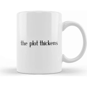 Baskı Dükkanı Books The Plot Thickens Kupa Bardak