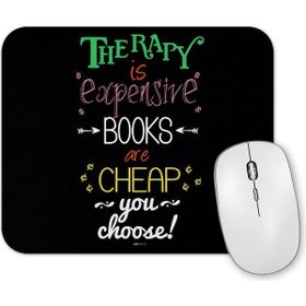 Baskı Dükkanı Books Therapy Mouse Pad