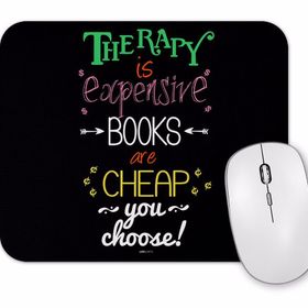 Baskı Dükkanı Books Therapy Mouse Pad