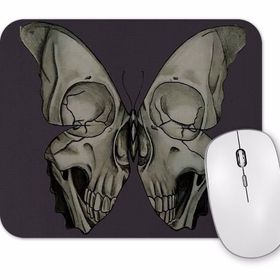 Baskı Dükkanı Borboleta Skull Mouse Pad