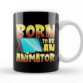 Baskı Dükkanı Born to Be an Animator Gifted Professional Artist Kupa Bardak