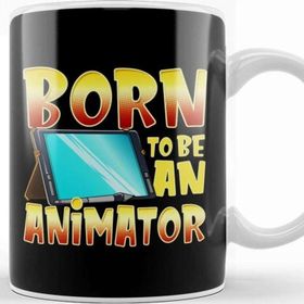 Baskı Dükkanı Born to Be an Animator Gifted Professional Artist Kupa Bardak