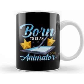 Baskı Dükkanı Born to Be an Animator Professional Artist Kupa Bardak