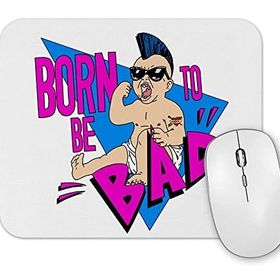 Baskı Dükkanı Born To Be Bad Mouse Pad