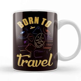 Baskı Dükkanı Born Travel Blogger Traveler Blogging Wanderlust Traveling Kupa Bardak