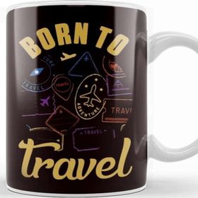 Baskı Dükkanı Born Travel Blogger Traveler Blogging Wanderlust Traveling Kupa Bardak